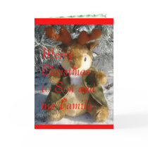 Christmas Rudolph customize it Cards