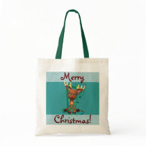 Christmas Rudolph the Red Nosed Reindeer Tote Bags