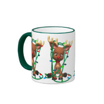 Christmas Rudolph the Red Nosed Reindeer Coffee Mugs