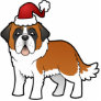 Christmas Saint Bernard