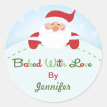 Christmas Santa  Baking label Stickers