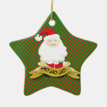 Christmas Santa Claus Ho Ho Ho ornament
