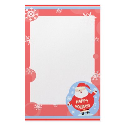 Christmas Santa Claus Stationery by jamiecreates1