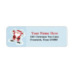 Christmas Santa Custom Return Address Labels labels