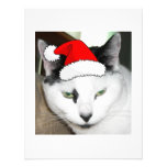Christmas Santa Hat Kitty Announcements