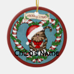 Christmas Santa Kitty Ornament