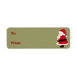 Christmas Santa Labels