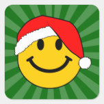 Christmas Santa Smiley Face Stickers