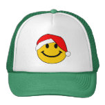 Christmas Santa Smiley Face Trucker Hats