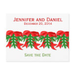 Christmas Save the Date Announcements Bows