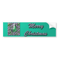 Christmas scene bumper sticker