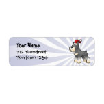 Christmas Schnauzer Labels