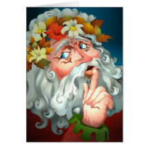 CHRISTMAS SECRET SANTA NOTE GIFT INSERT Card