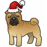 Christmas Shar Pei Ornament Photo Sculptures