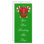 Christmas Shield Bookmark Custom Rack Card