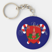 Christmas Shield Keychain