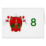 Christmas Shield Table Tent Template Greeting Card
