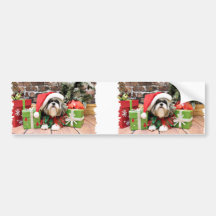 Christmas - Shih Tzu - Vince Bumper Sticker