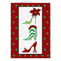Christmas Shoes Greeting Card