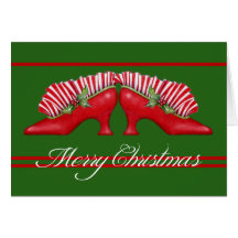 Christmas Shoes Greeting Card