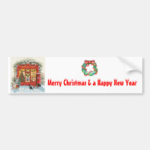 Christmas Shop Bumper Sticker