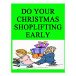 CHRISTMAS shoplifting joke Letterhead