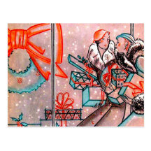 Christmas Shopping Postcards