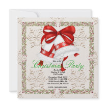 Christmas Silver Bells CUTE Christmas Party Holida Custom Announcements