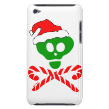 Christmas Skull Crossbones Barely There iPod Case