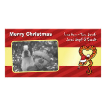 Christmas Snake Customized Photo Card