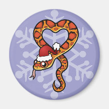 Christmas Snake Fridge Magnets