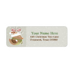 Christmas Snow Bird Custom Return Address Labels labels