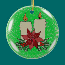 CHRISTMAS SNOW CANDLE ORNAMENT ornaments
