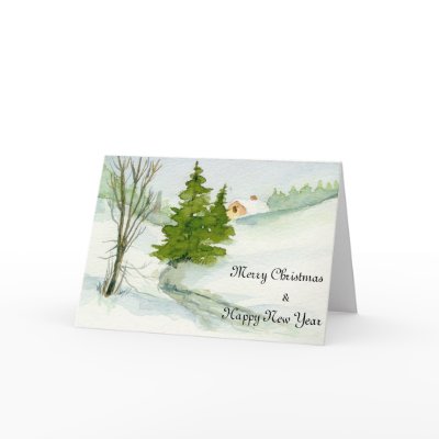 Christmas Snow Card by xerraire