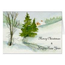 Christmas Snow Card