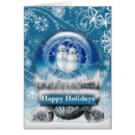 Christmas Snow Globe Greeting Card cards