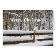 Christmas Snow Greeting Card