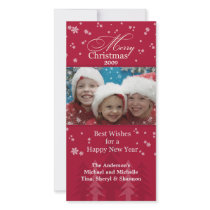 Christmas Snow Photo Card