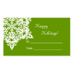 Christmas Snowflake Gift Tag business cards