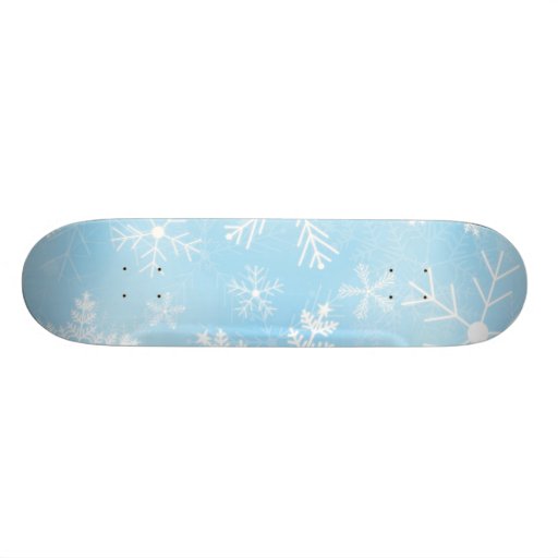Christmas Snowflake Pattern Skate Board