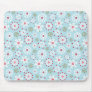 Christmas Snowflake Repeat Pattern Mouse Pads