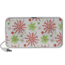 Christmas Snowflakes Iphone Speakers