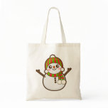 Christmas Snowman Canvas Bags