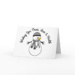 Christmas Snowman Brain Cancer Ribbon