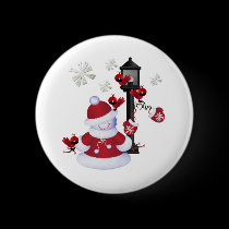 Christmas Snowman buttons