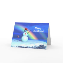 Christmas Snowman Greeting Cards