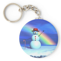 Christmas Snowman Key Chain