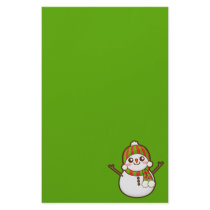 Christmas Snowman Personalised Stationery