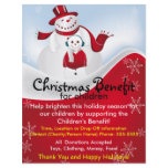 Christmas Snowmen Benefit for Children Flyer