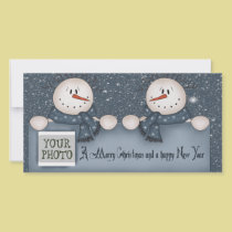 Christmas Snowmen photo cards